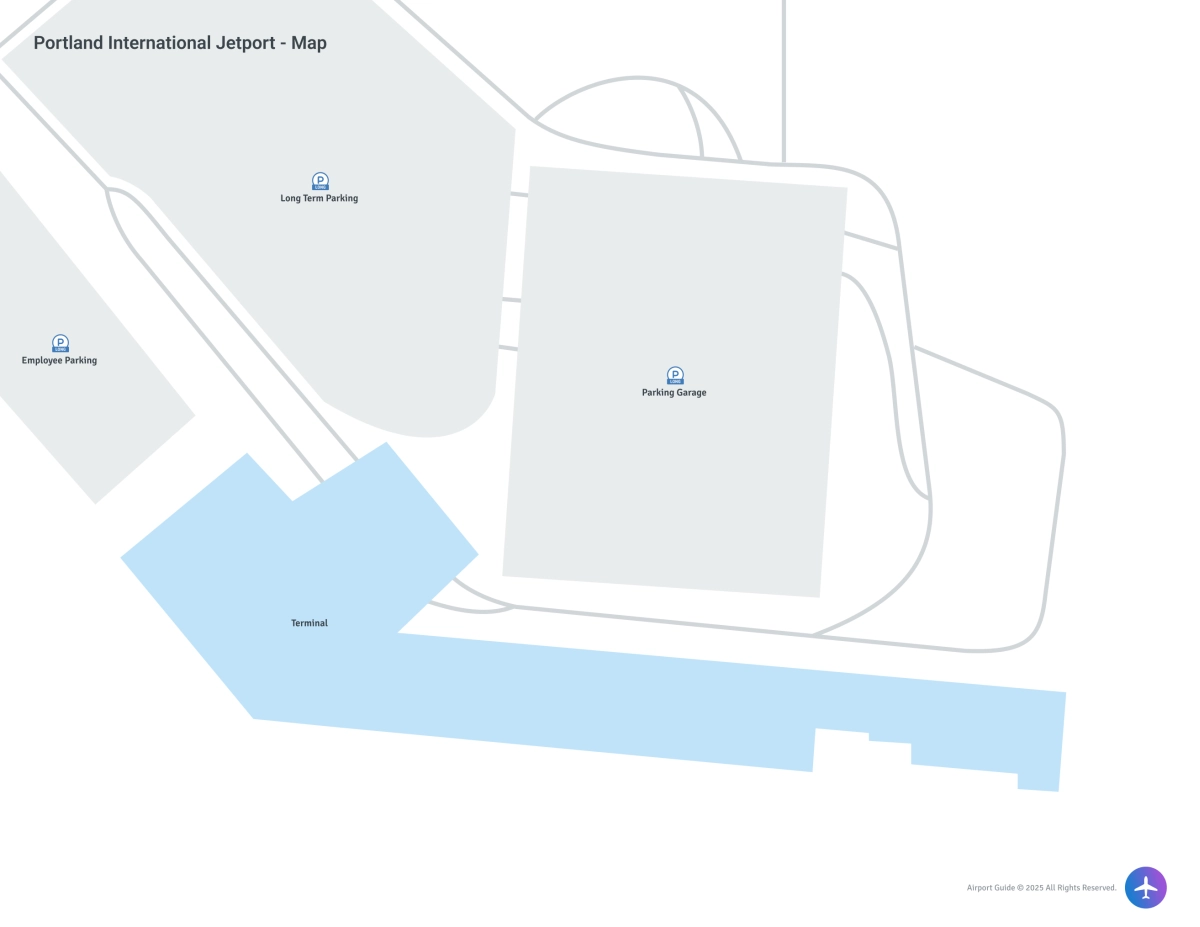 Portland International Jetport (PWM) Map