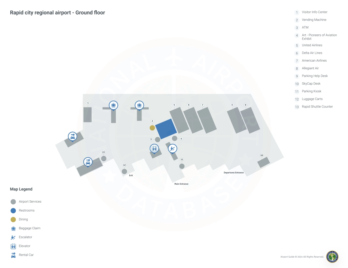RAP Terminal 1 / Level 1 Map