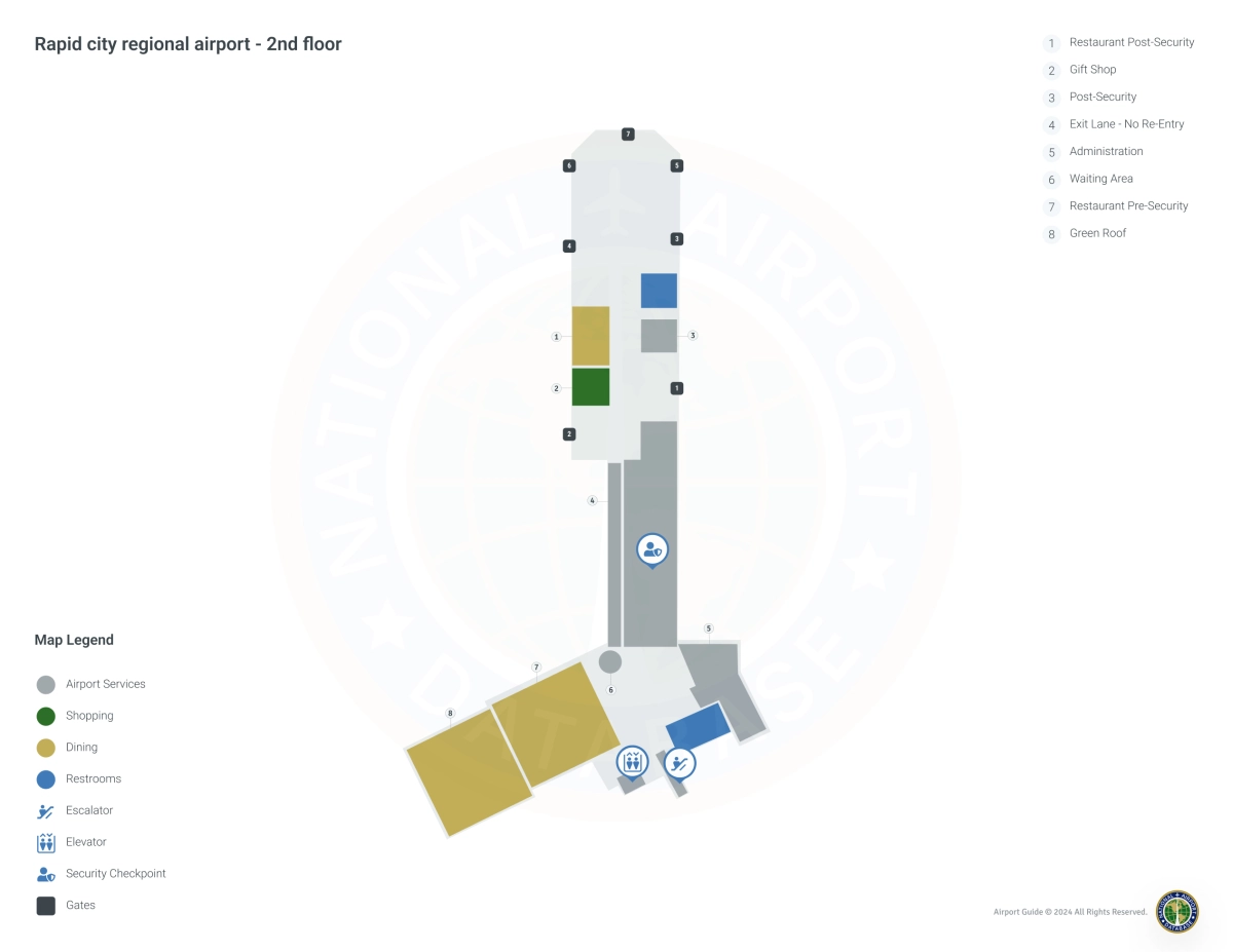 RAP Terminal 1 / Level 2 Map