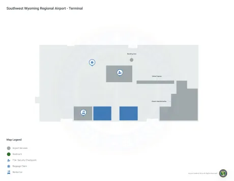 RKS Airport Terminal Map