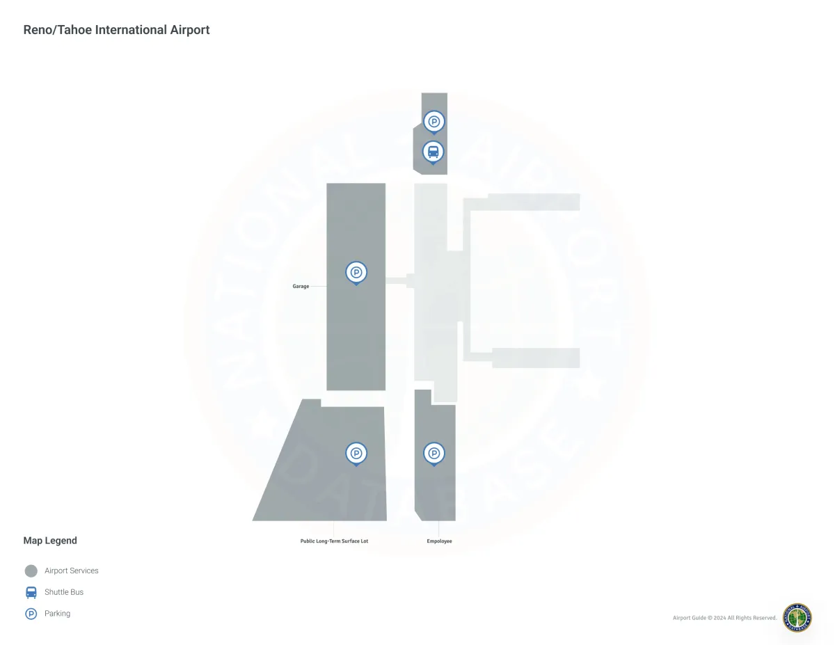 Reno-Tahoe International Airport (RNO) Map
