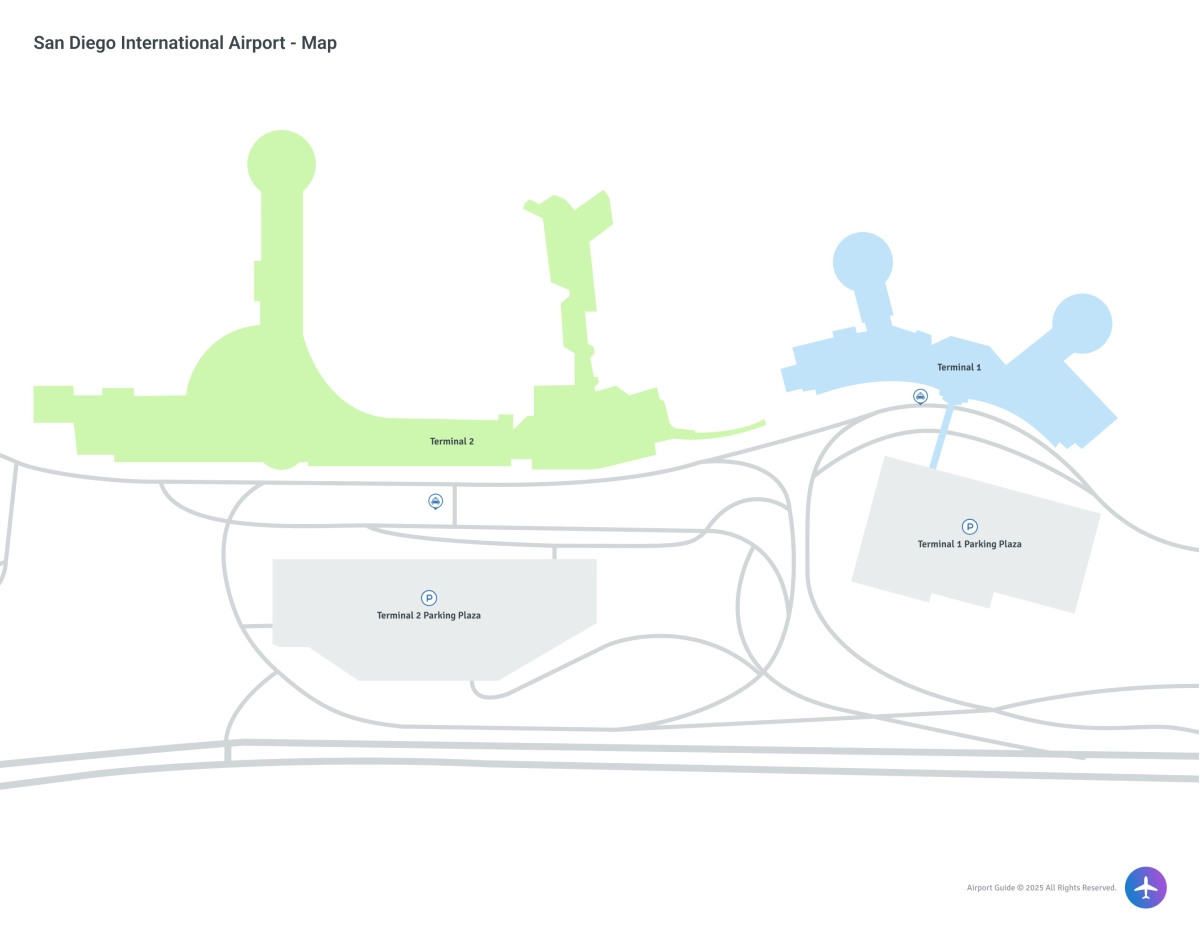 San Diego International Airport (SAN) Map