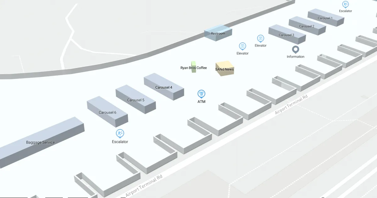 SAN Terminal 2 Level 0 Interactive map