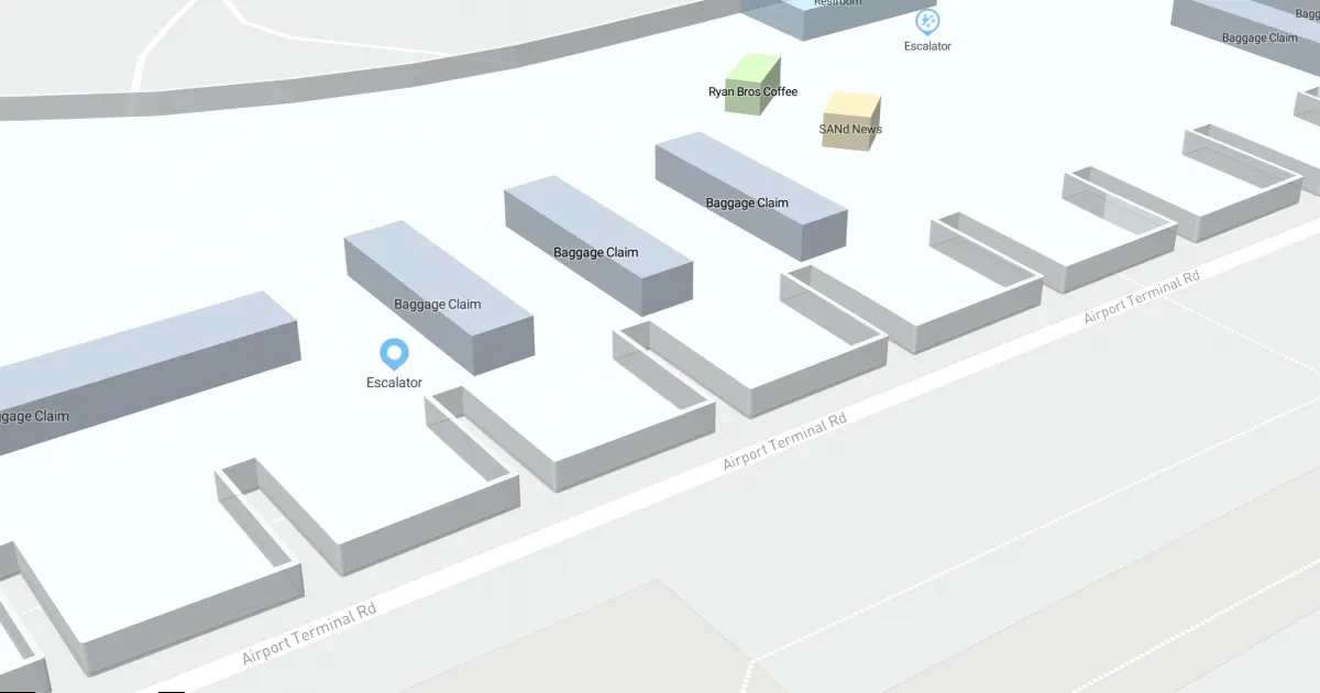 SAN Terminal 2 Level 2 Interactive map