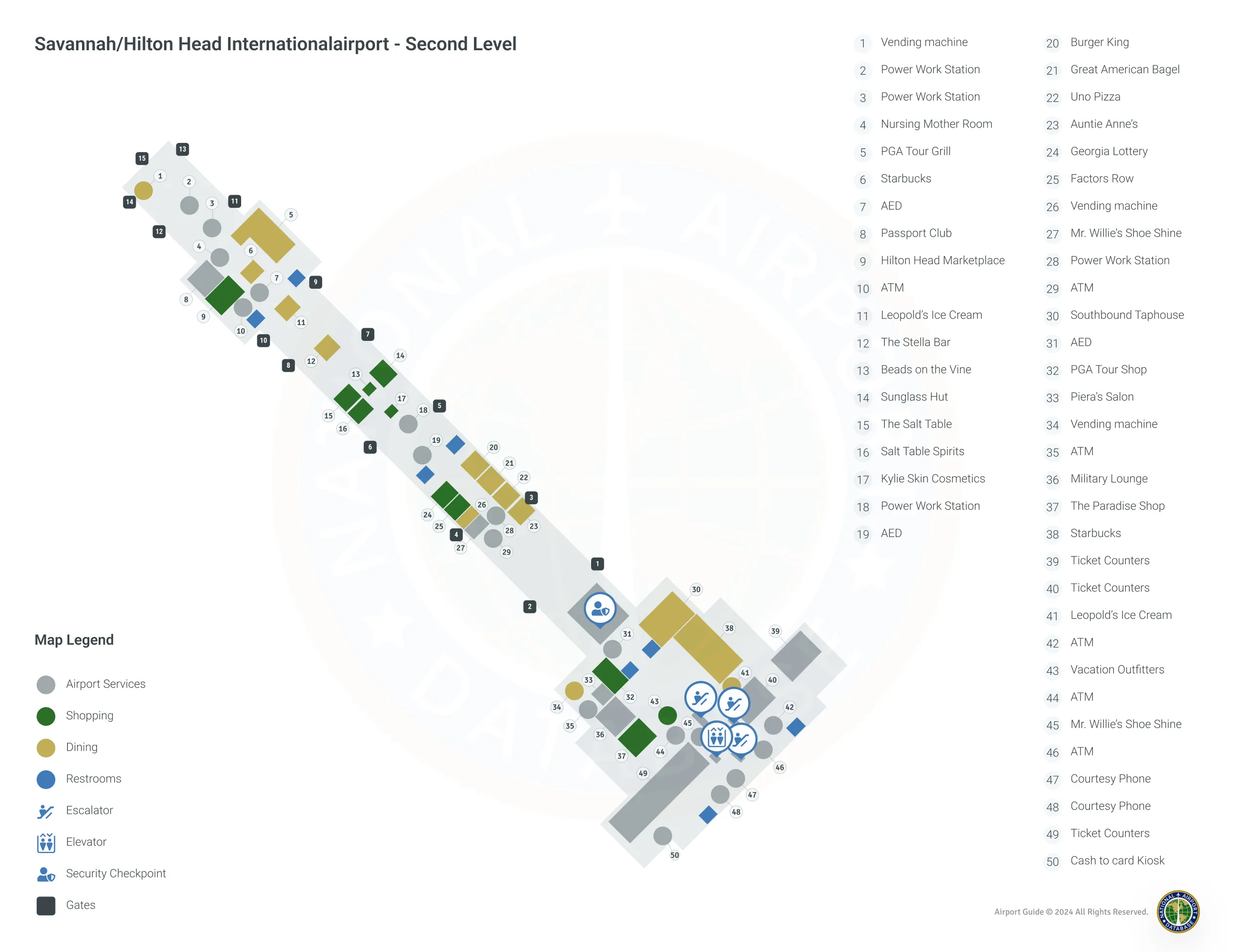 SAV Terminal / Level 2 Map