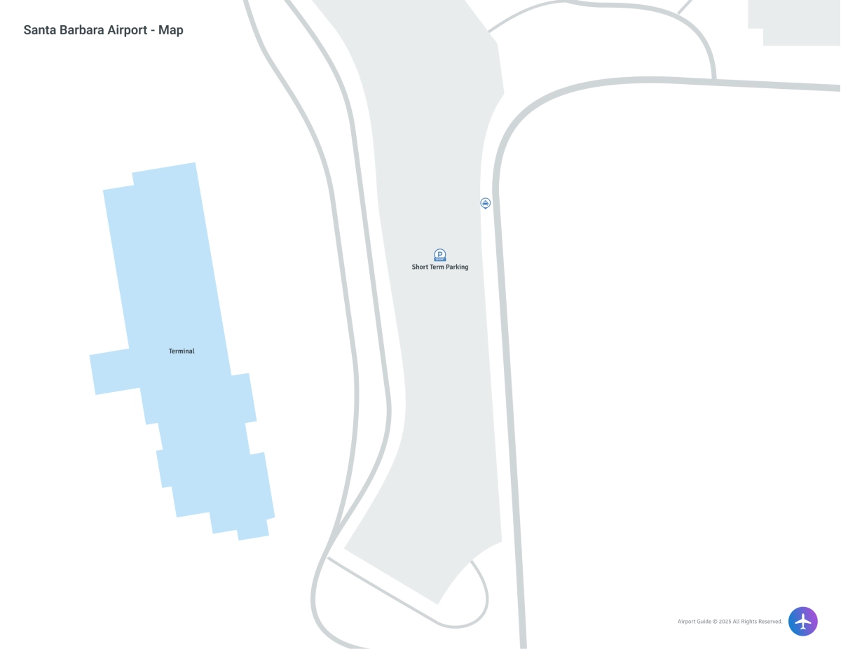 Santa Barbara Municipal Airport (SBA) Map