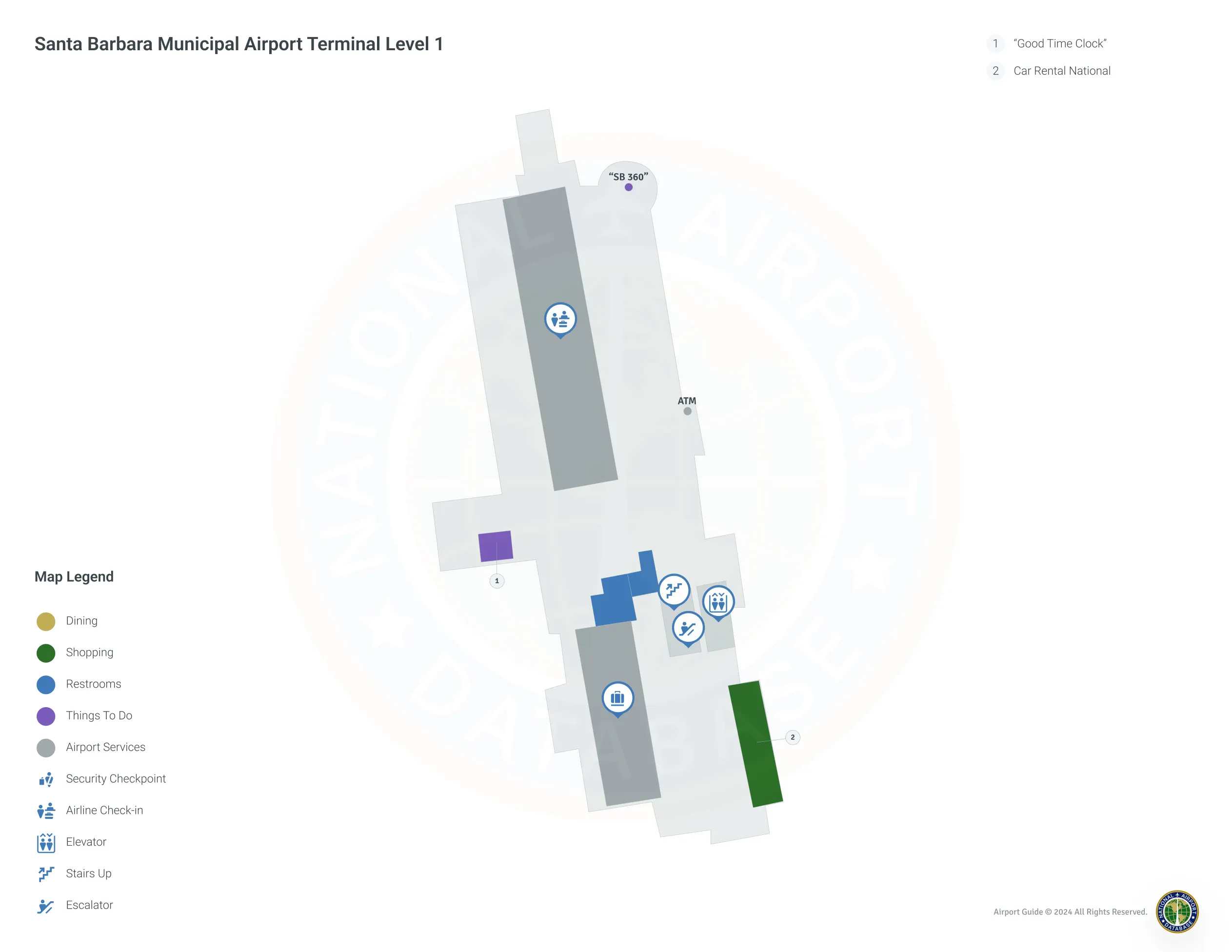 SBA Terminal Level 1 map