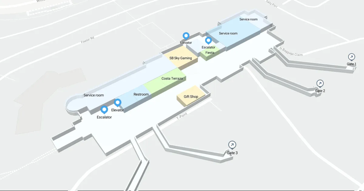 SBA Terminal Level 2 Interactive map