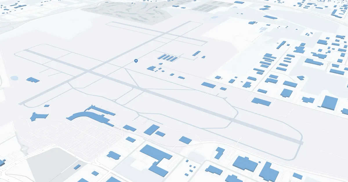 South Bend International Airport (SBN) Map
