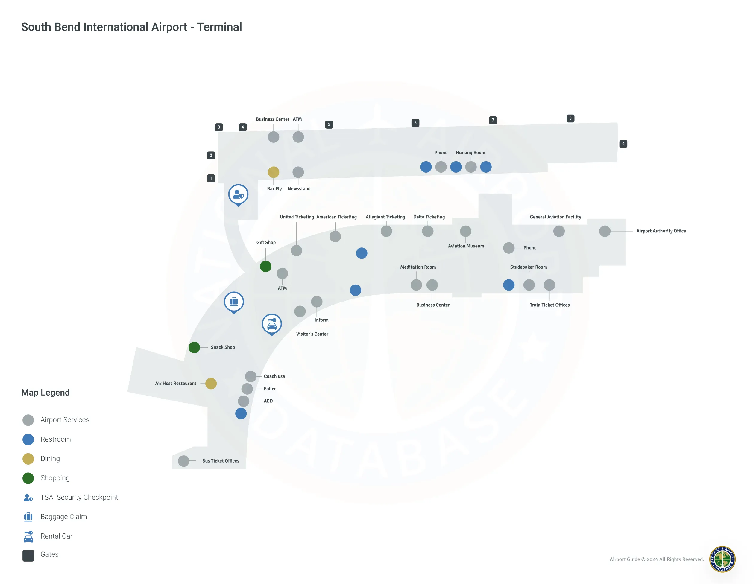 SBN Terminal Level 1 map