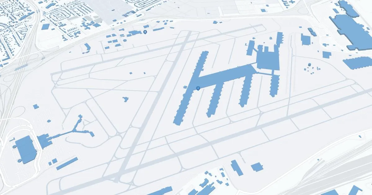 Louisville Muhammad Ali International Airport (SDF) Terminal-1 Map