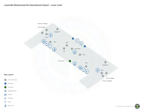 SDF Airport Terminal Map