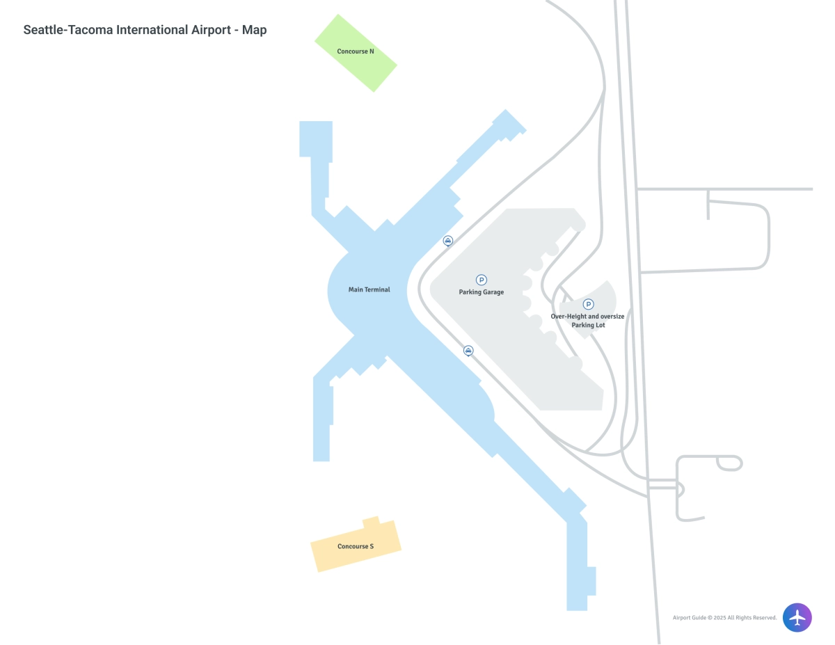 Seattle-Tacoma International Airport (SEA) Map
