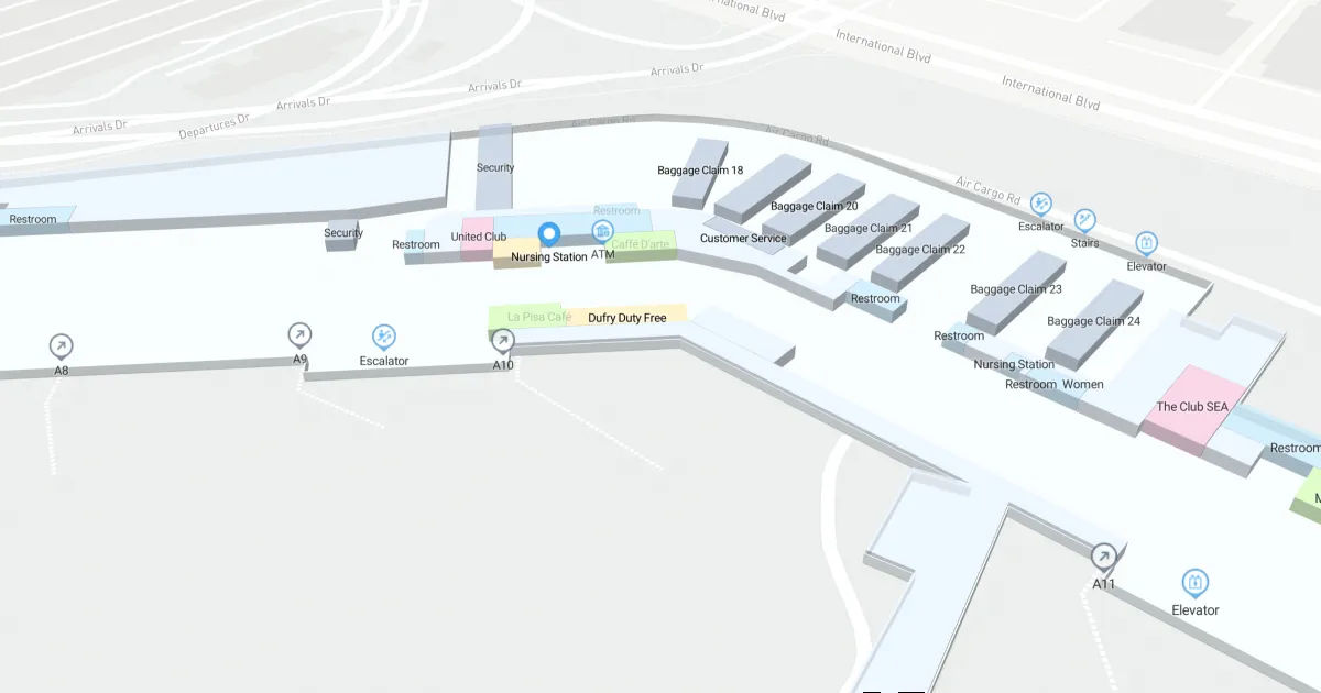 SEA Concourse A Level Interactive map