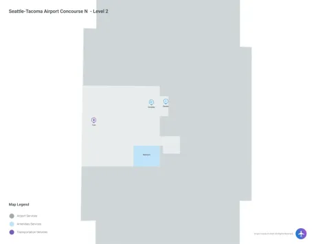SEA Airport Concourse N Map