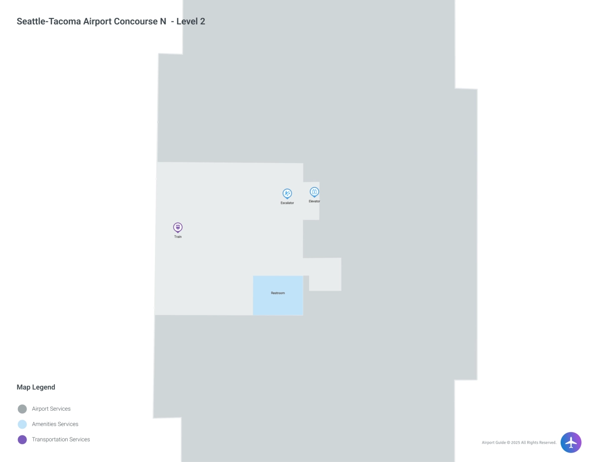 SEA Concourse N / Level 2 Map
