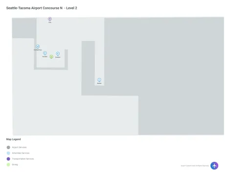 SEA Airport Concourse S Map