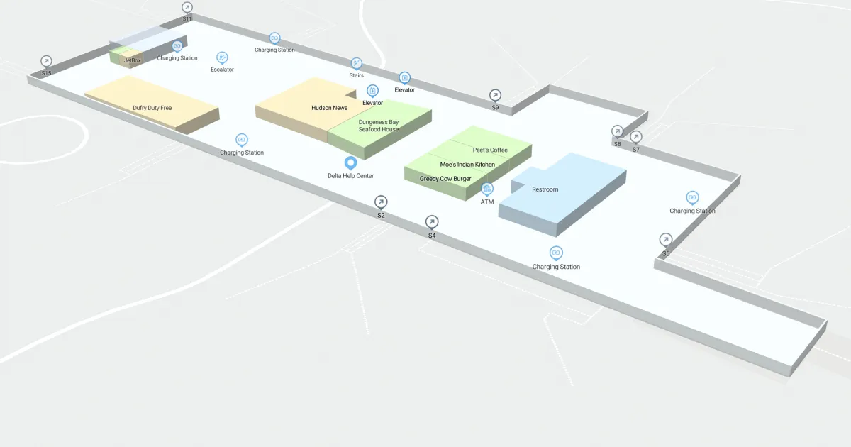 SEA Concourse S Level 5 Interactive map
