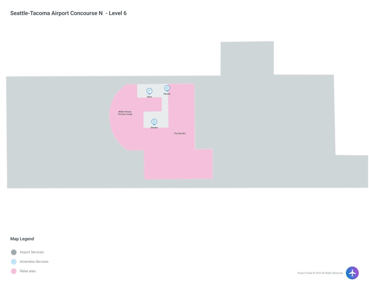SEA Concourse S / Level 6 Map