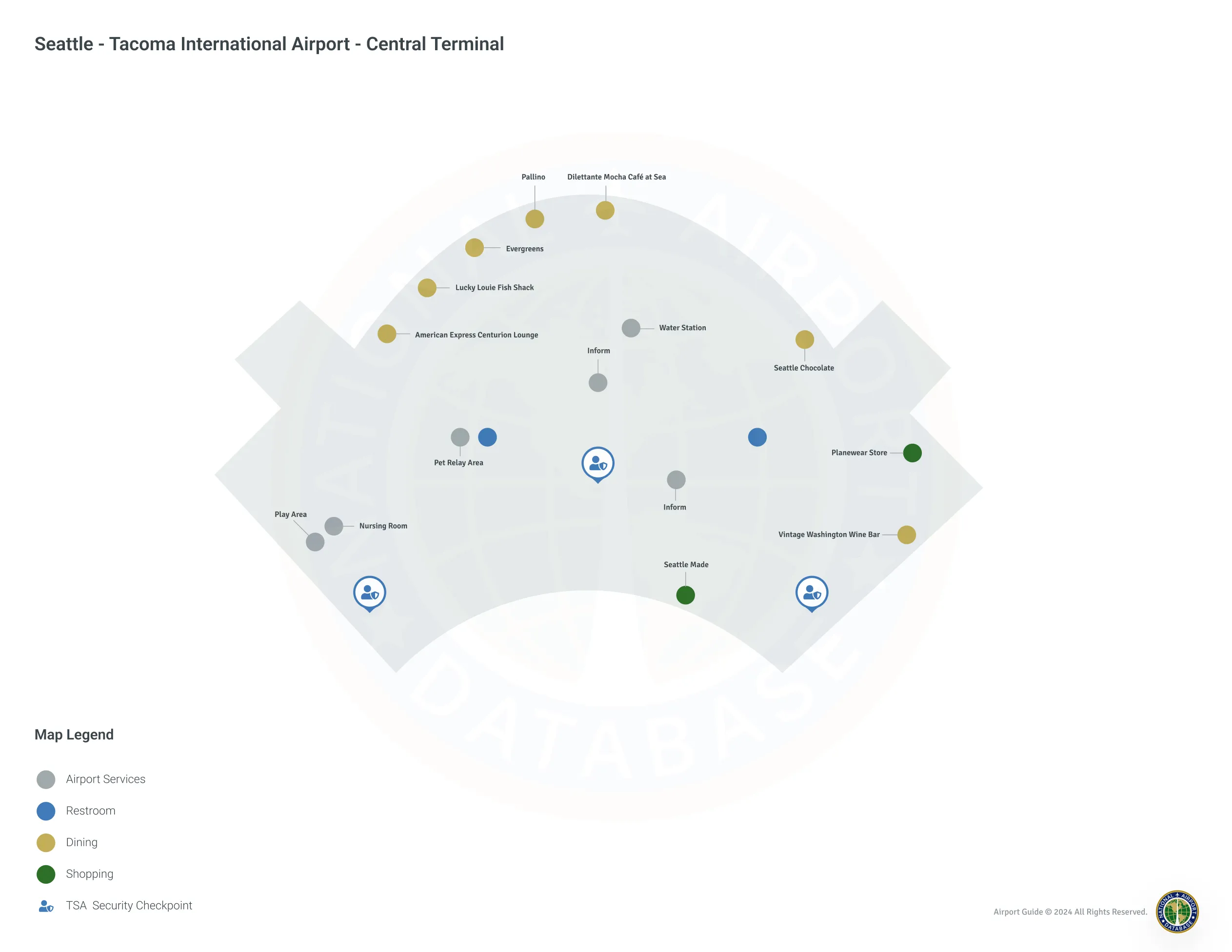 SEA Terminal / Central Level Map
