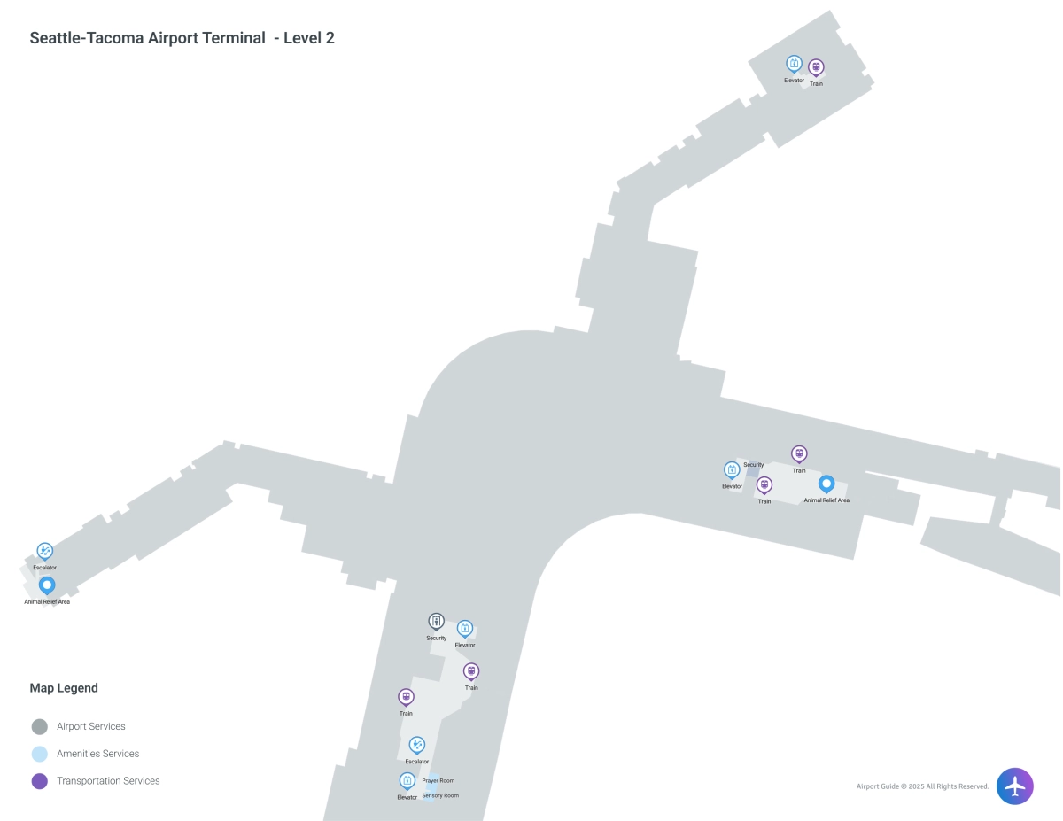 SEA Terminal Level 2 map