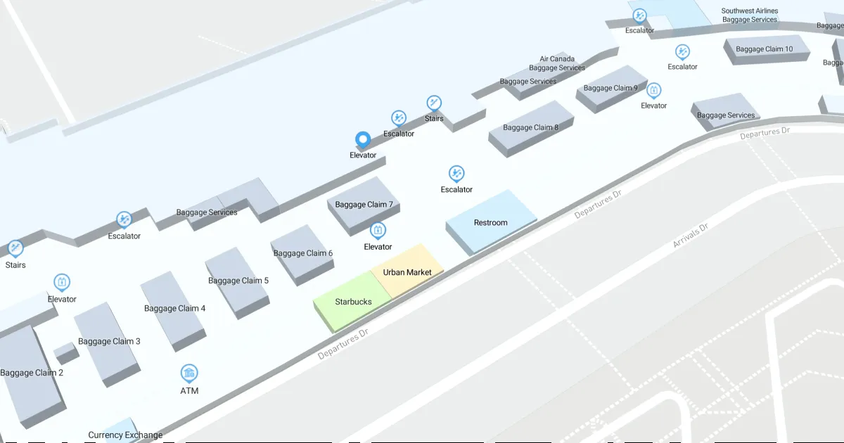 SEA Terminal Level 3 Interactive map
