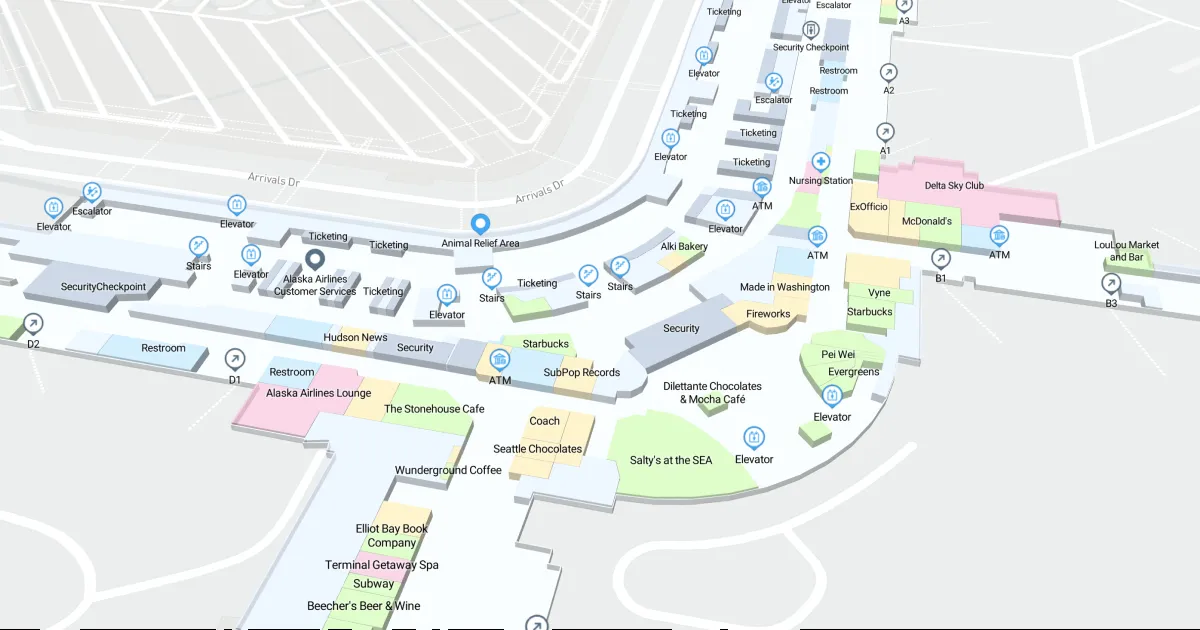 SEA Terminal Level 5 Interactive map