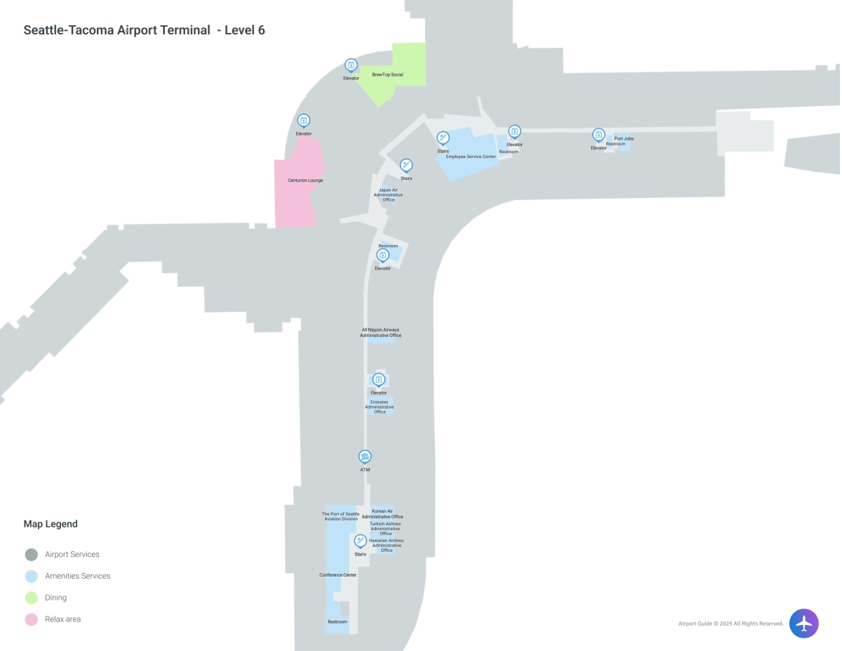 SEA Terminal Level 6 map