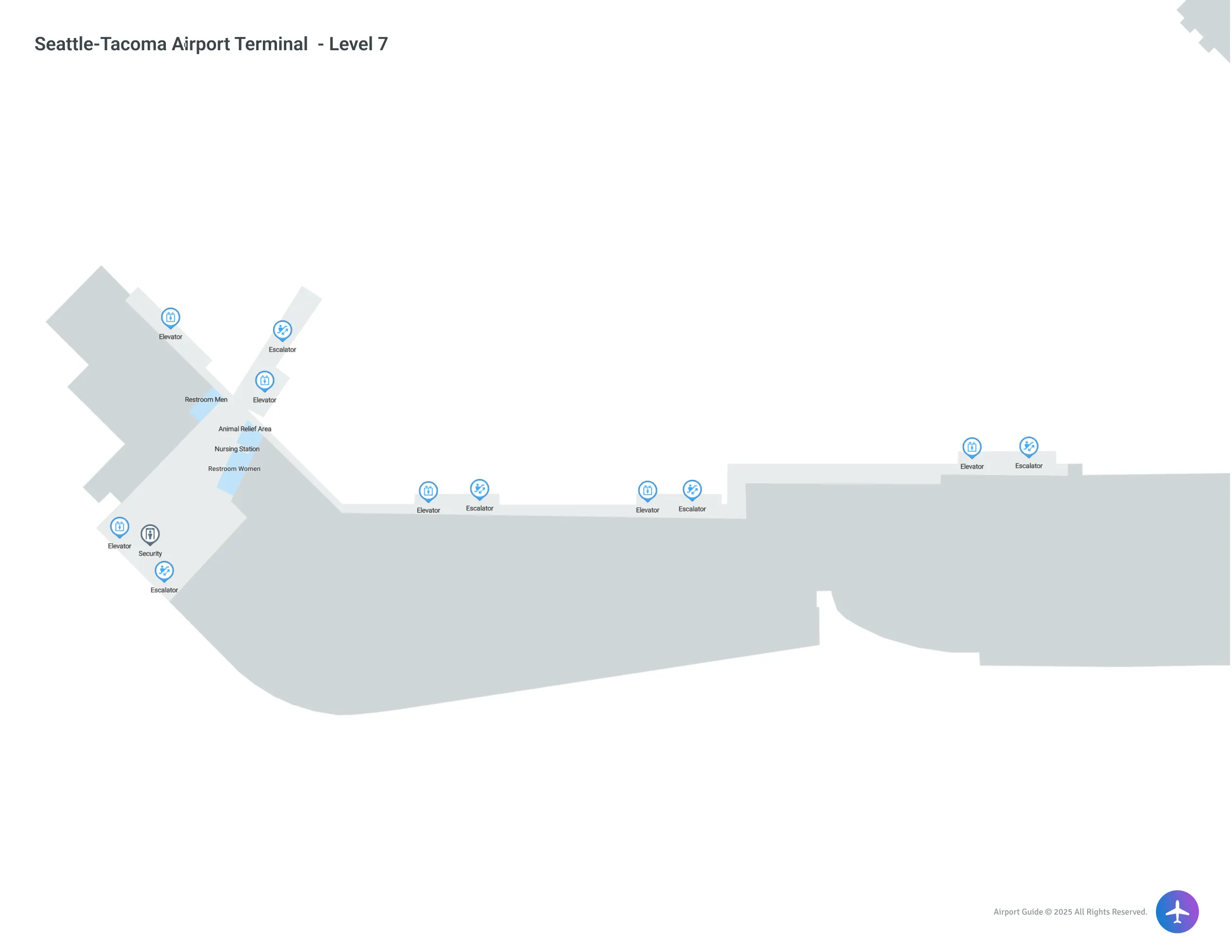 SEA Terminal Level 7 map