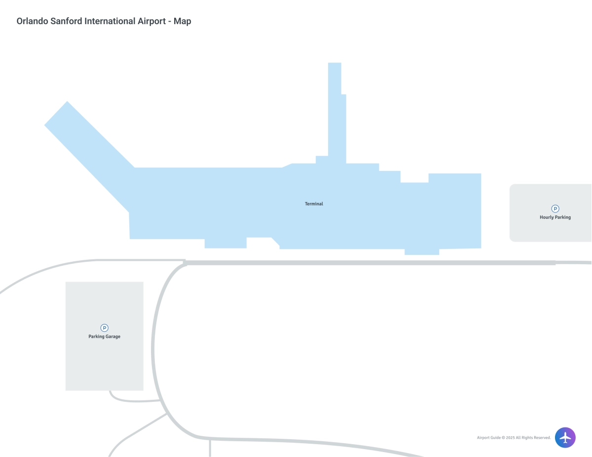 Orlando Sanford International Airport (SFB) Map