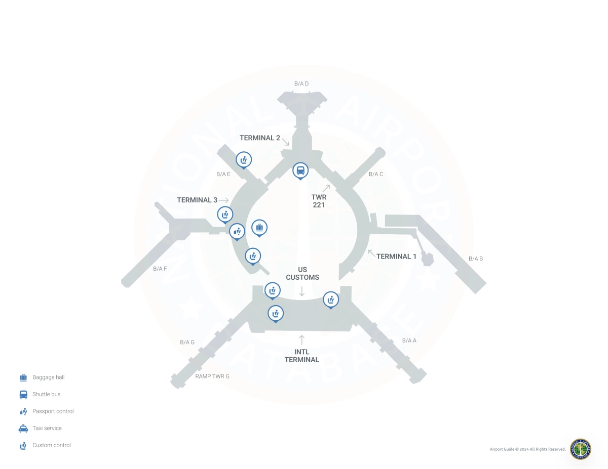 San Francisco International Airport (SFO) Map