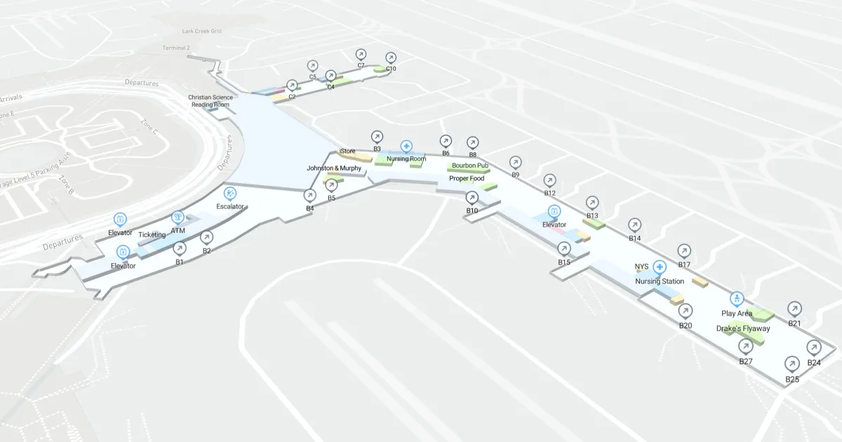 San Francisco International Airport Terminal 1 Interactive Map