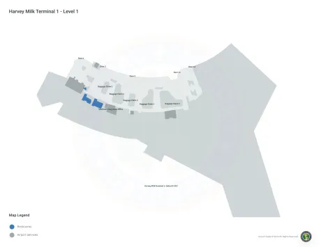SFO Airport Terminal 1 Map