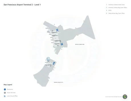 SFO Airport Terminal 2 Map