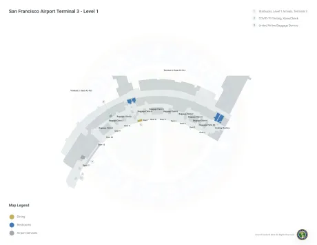 SFO Airport Terminal 3 Map