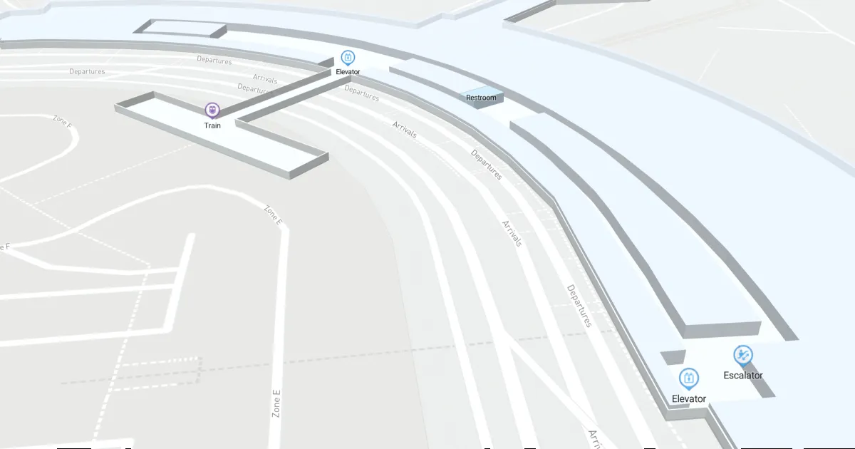 SFO Terminal 3 Level 3 Interactive map