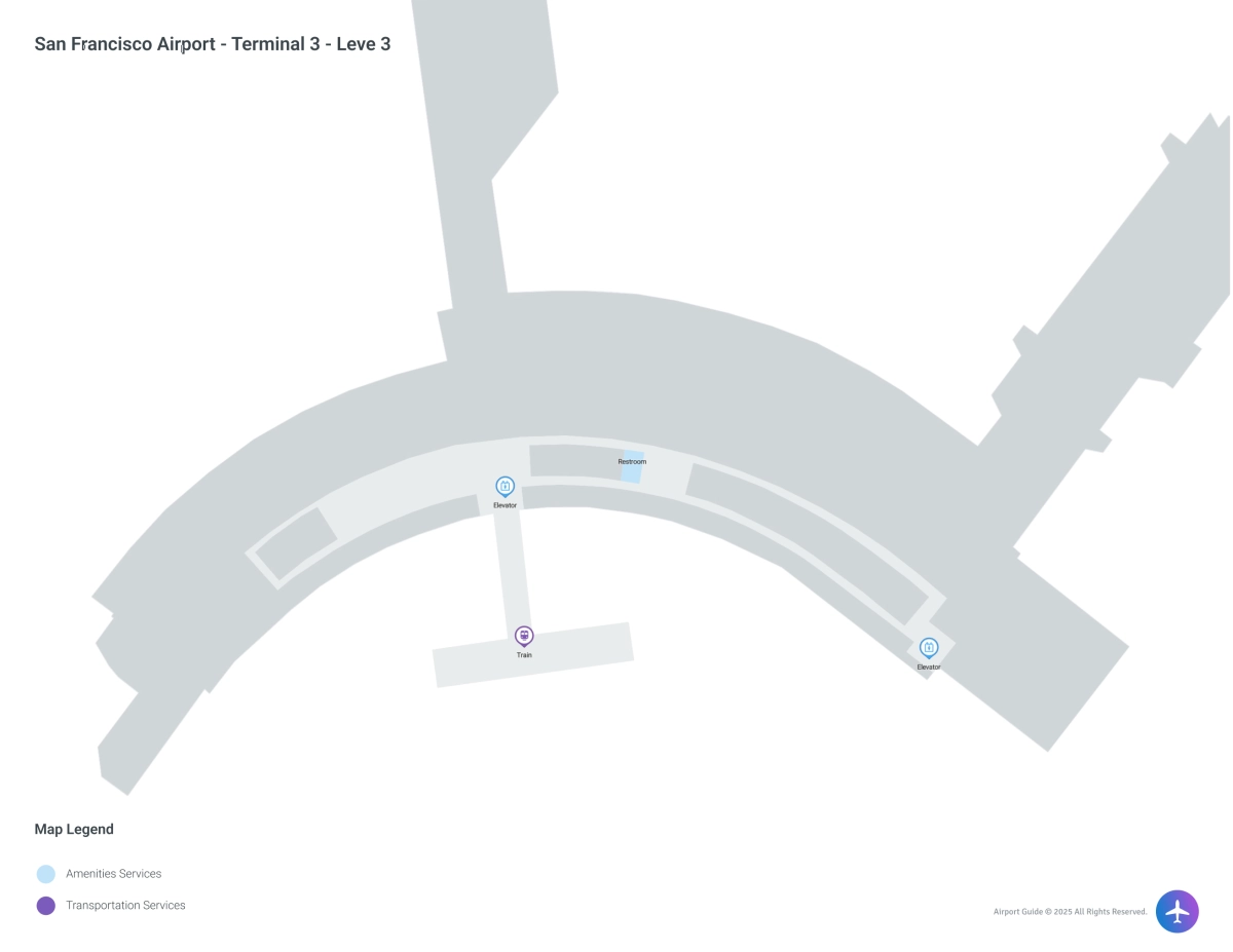 SFO Terminal 3 / Level 3 Map