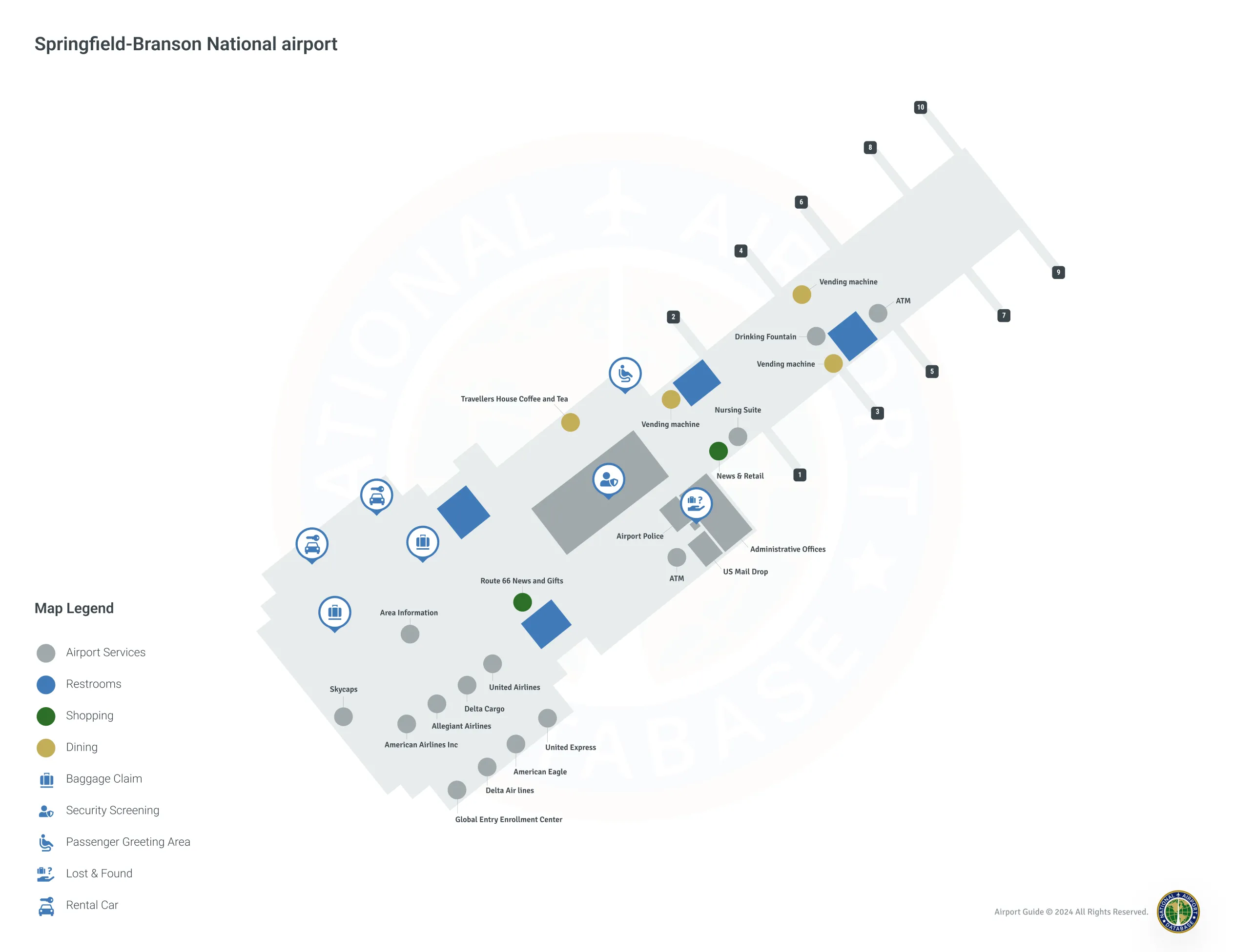 SGF Terminal Level 1 map