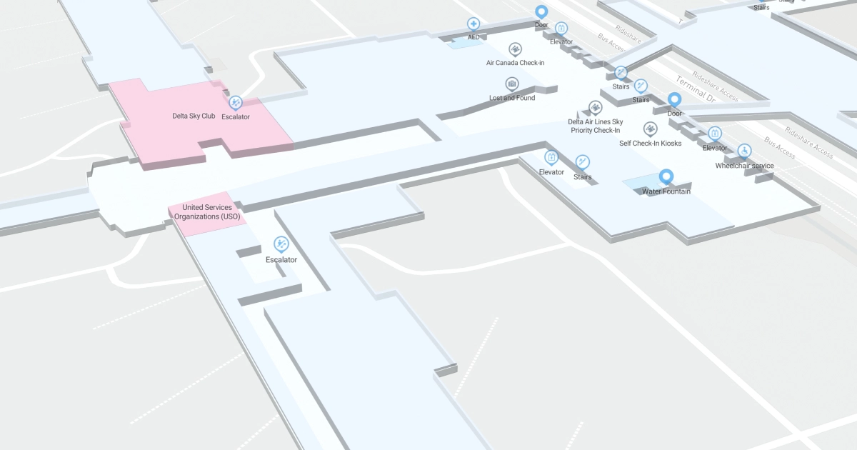 Salt Lake City International Airport Terminal Map