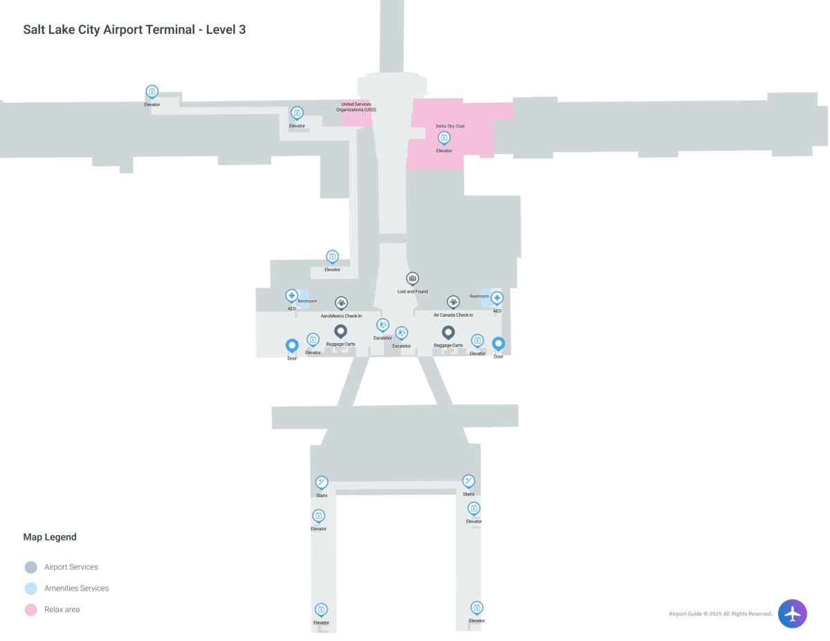 SLC Terminal / Level 3 Map