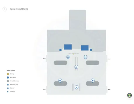 SMF Airport Terminal B Map
