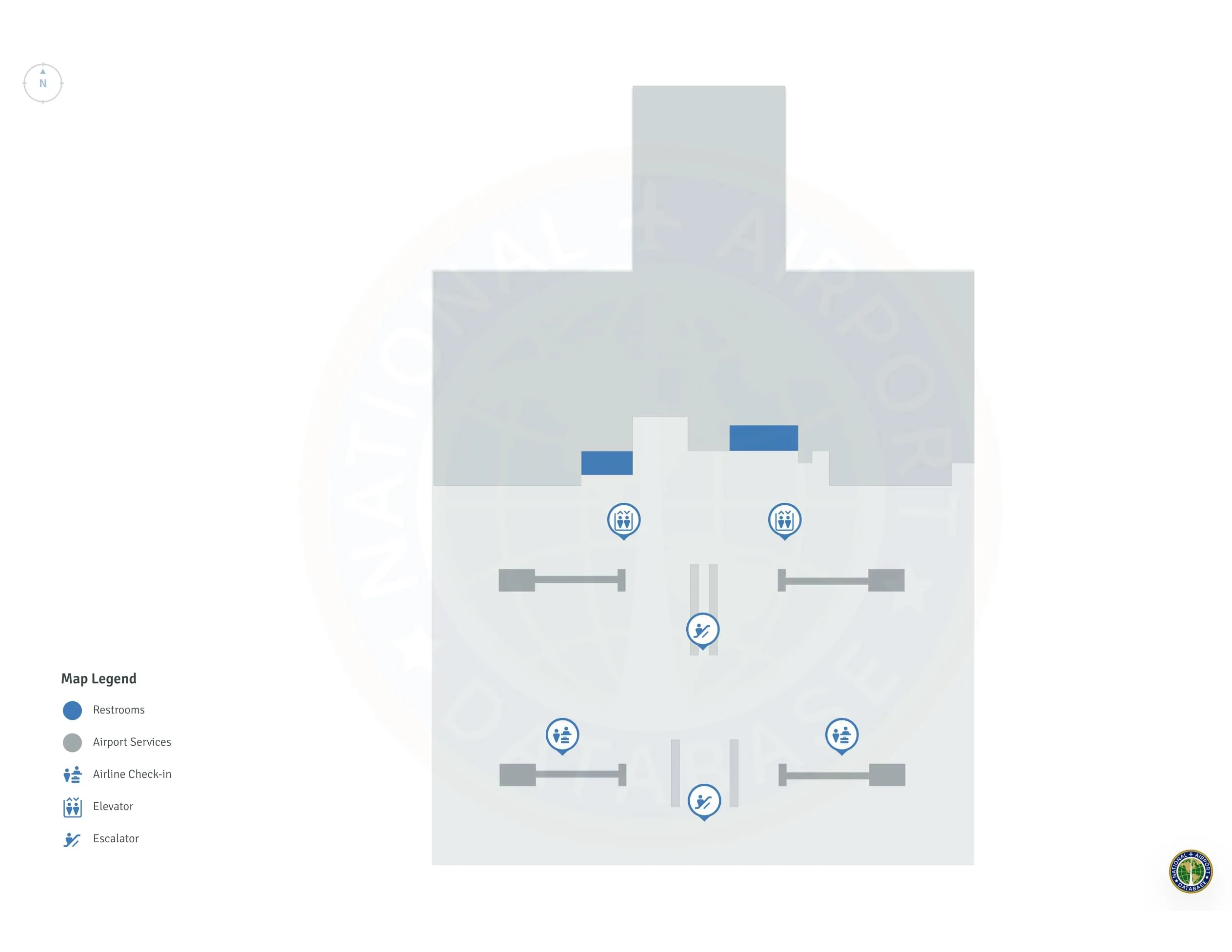 SMF Terminal B Level 2 map