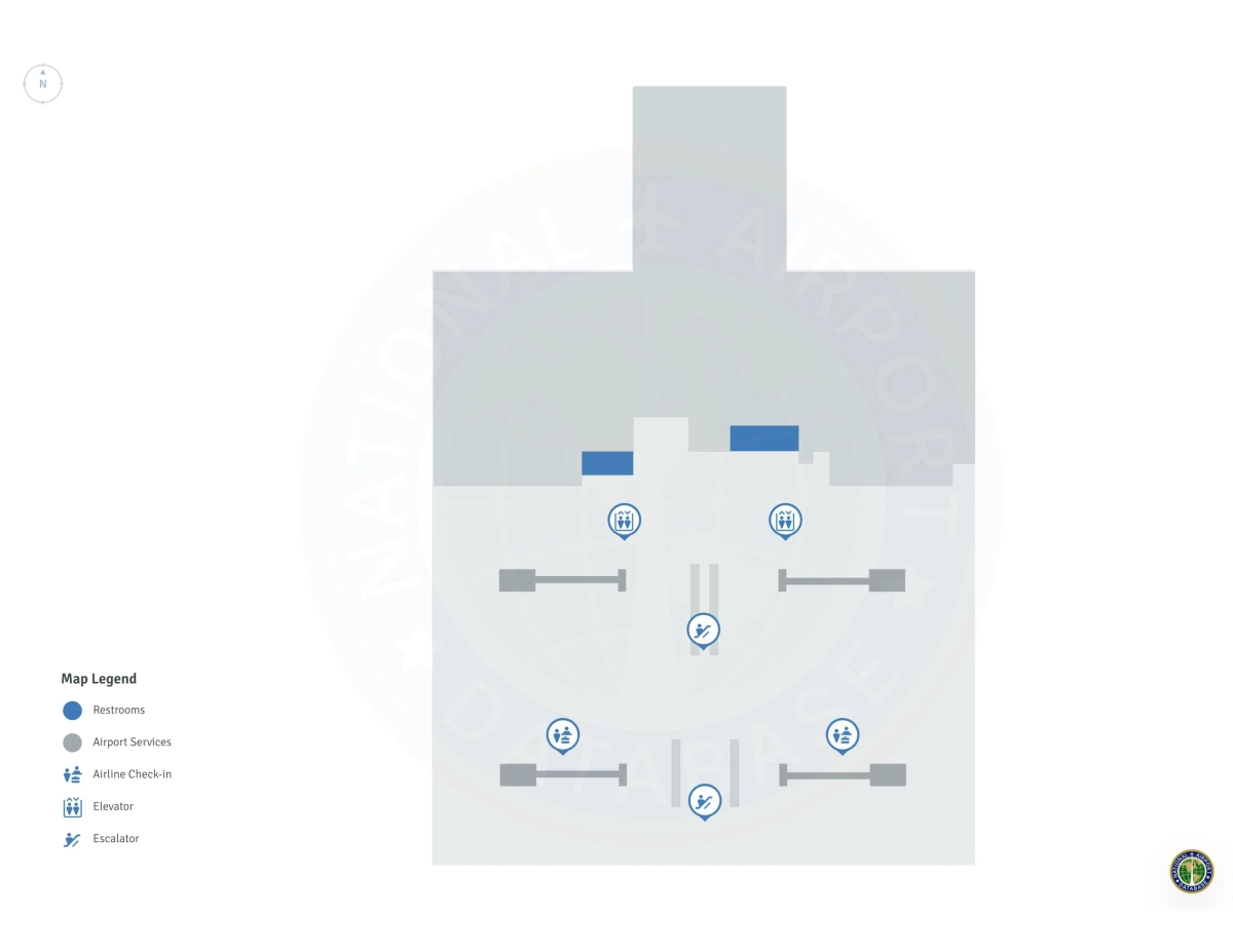 SMF Terminal B / Level 2 Map