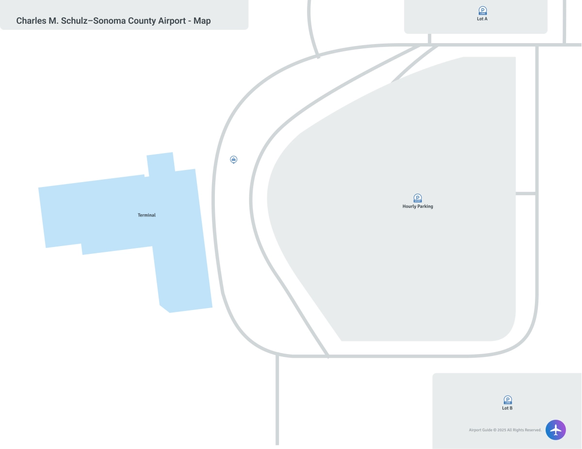 Charles M Schulz-Sonoma County Airport (STS) Map