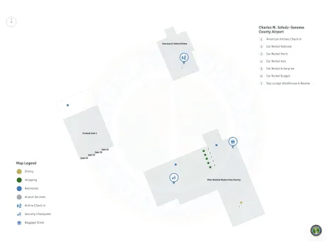 STS Airport Terminal 1 Map