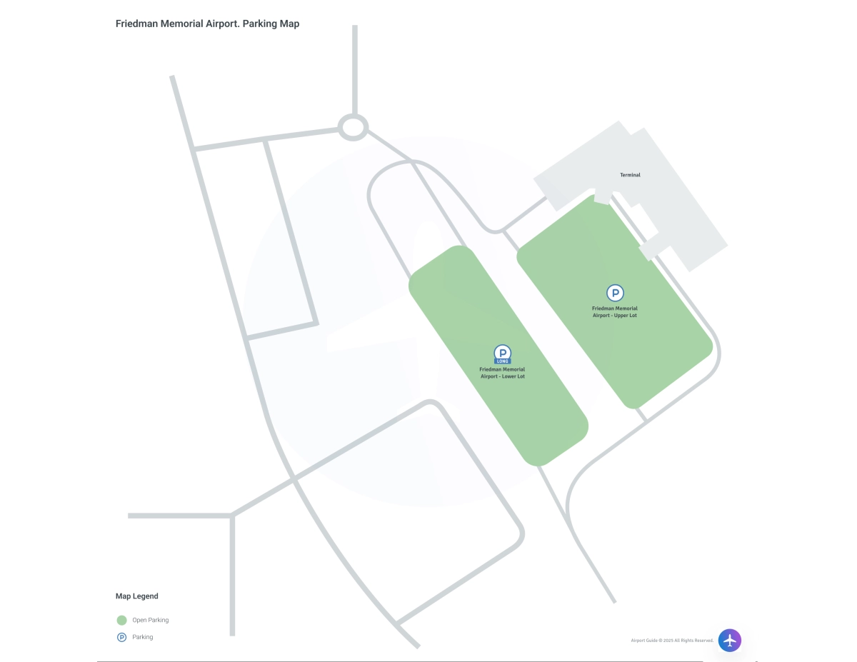 Friedman Memorial Airport (SUN) Parking Map
