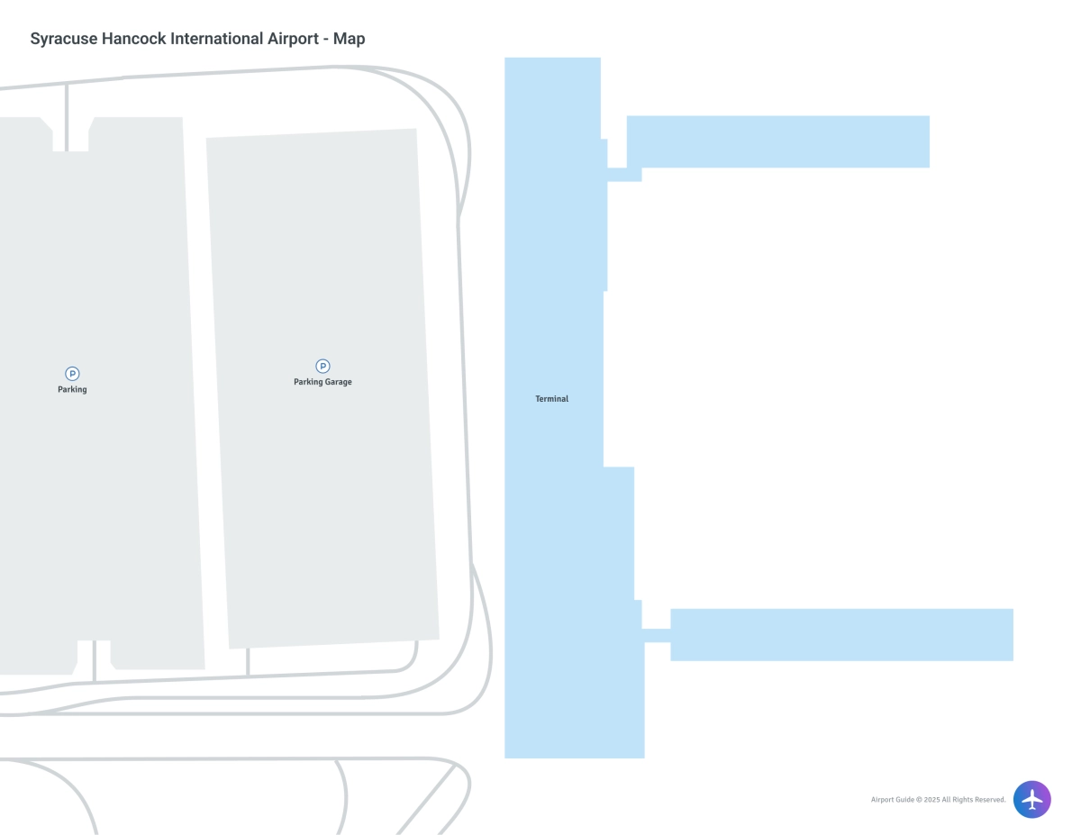 Syracuse Hancock International Airport (SYR) Map
