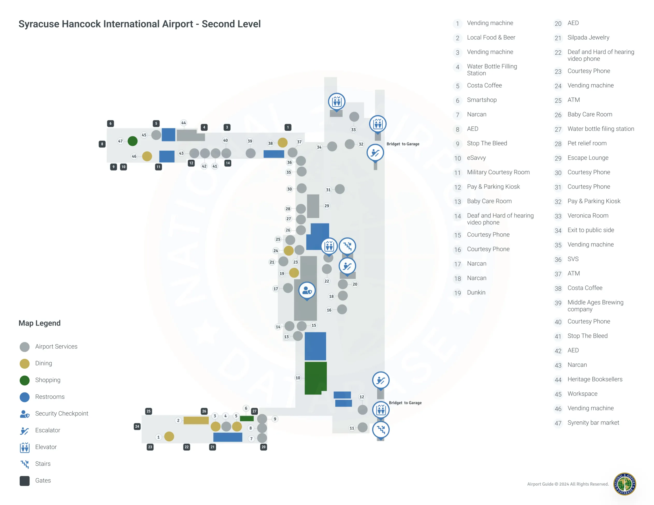 SYR Terminal Level 2 map