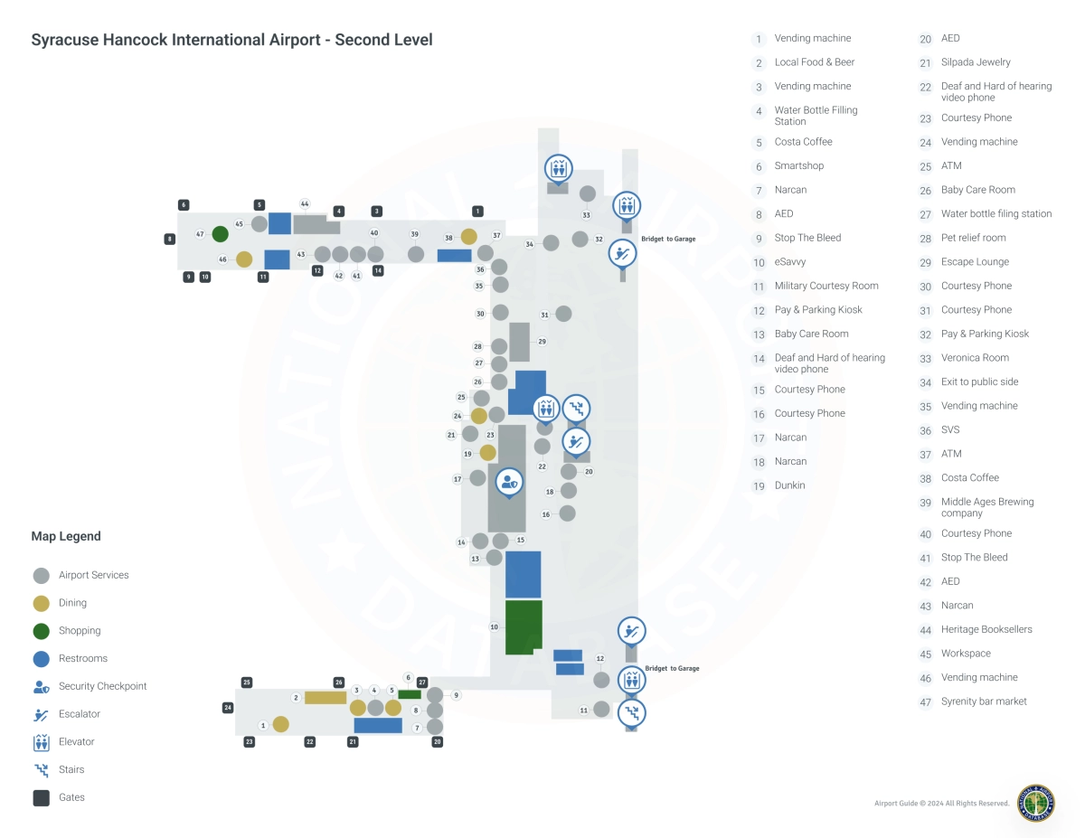 SYR Terminal / Level 2 Map