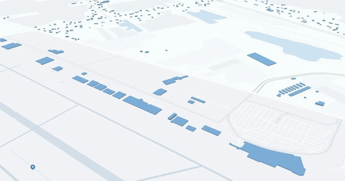 Eugene F Kranz Toledo Express Airport (TOL) Map
